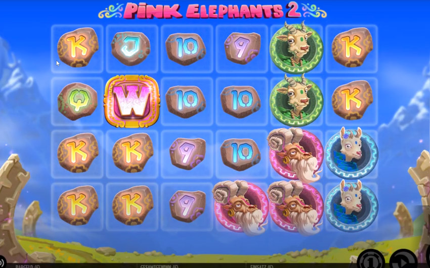 Pink Elephants 2 - die Gewinnkombinationen
