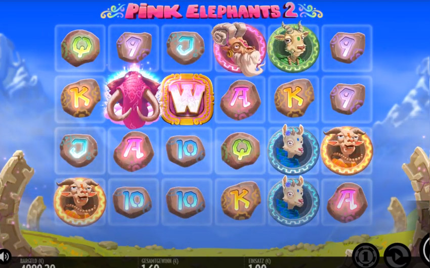 Pink Elephants 2 - Gewinne und das Bonusspiel